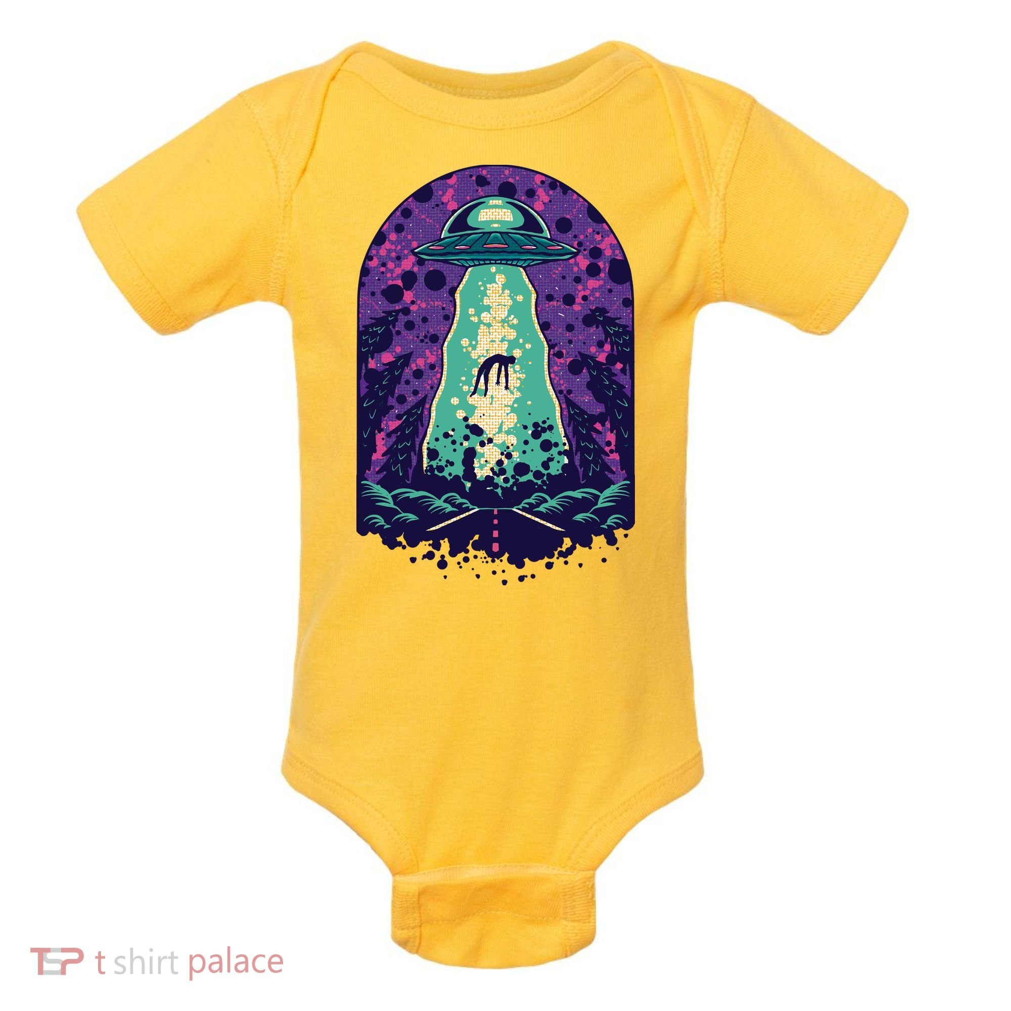Alien Abduction Space Baby Bodysuit