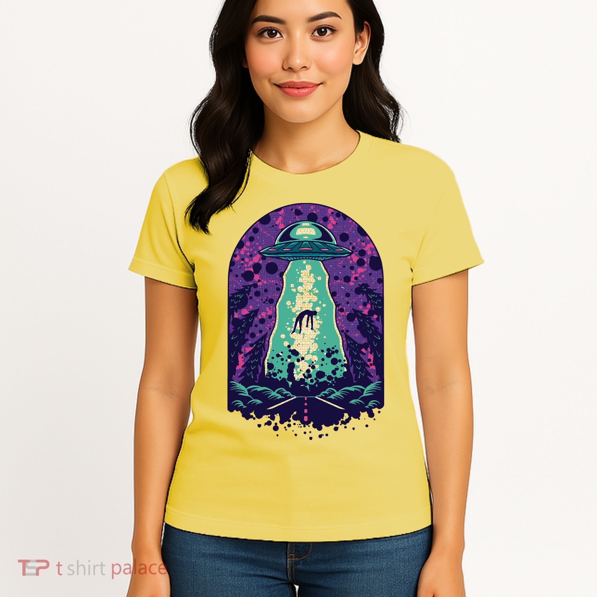 Alien Abduction Space Women's T-Shirt