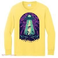 Alien Abduction Space Kids Long Sleeve Shirt thumb 0