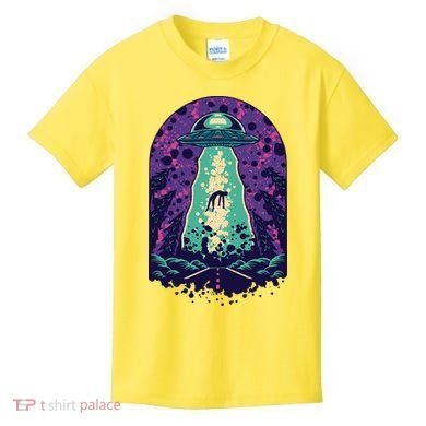 Alien Abduction Space Kids T-Shirt