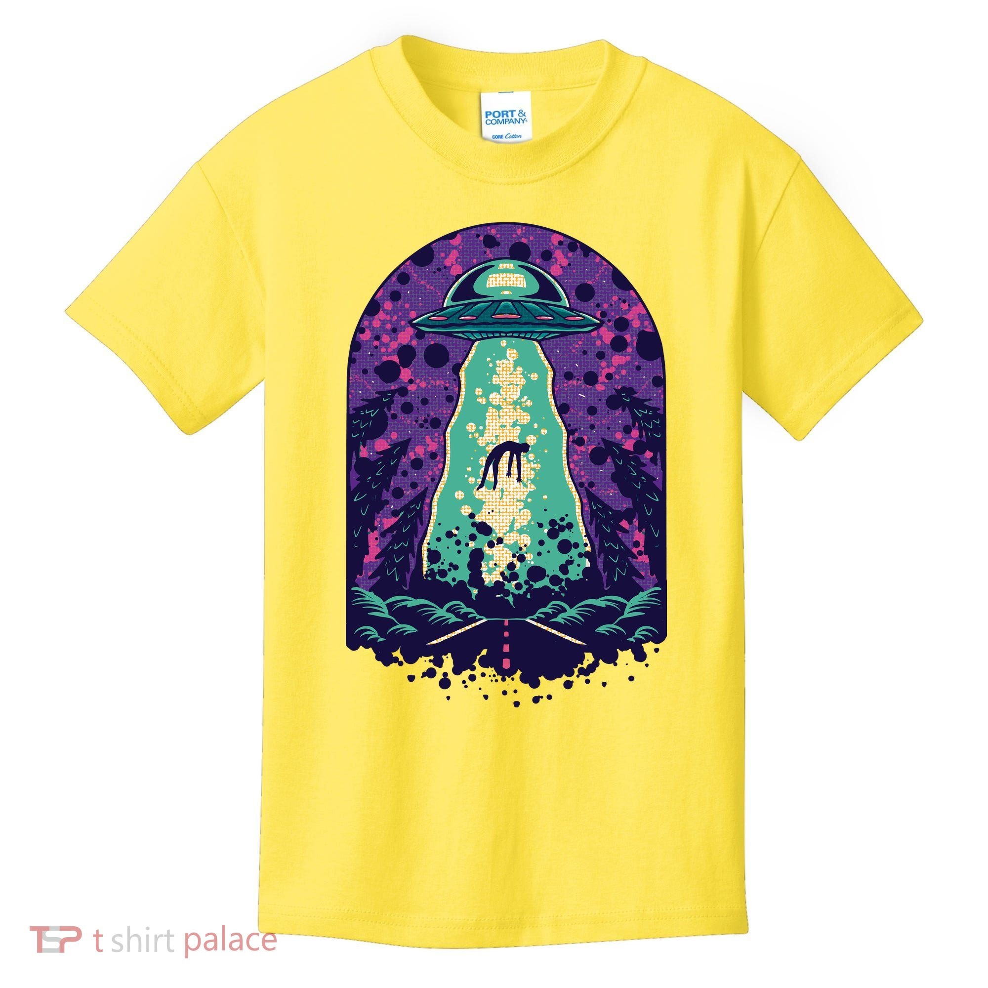Alien Abduction Space Kids T-Shirt