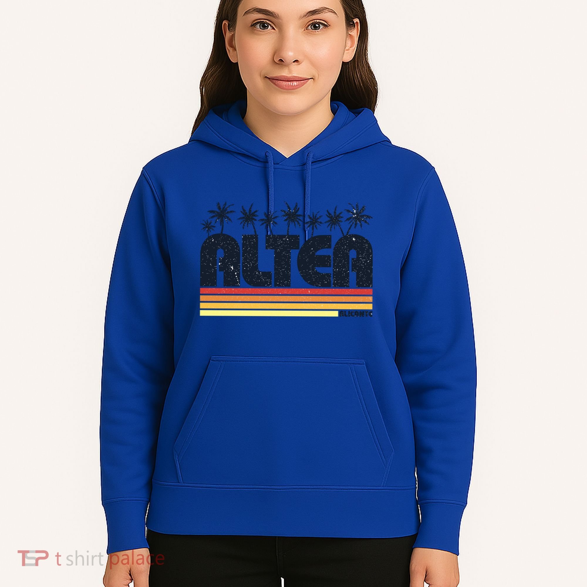 Altea Alicante Spain Retro Tourism Gift Hoodie