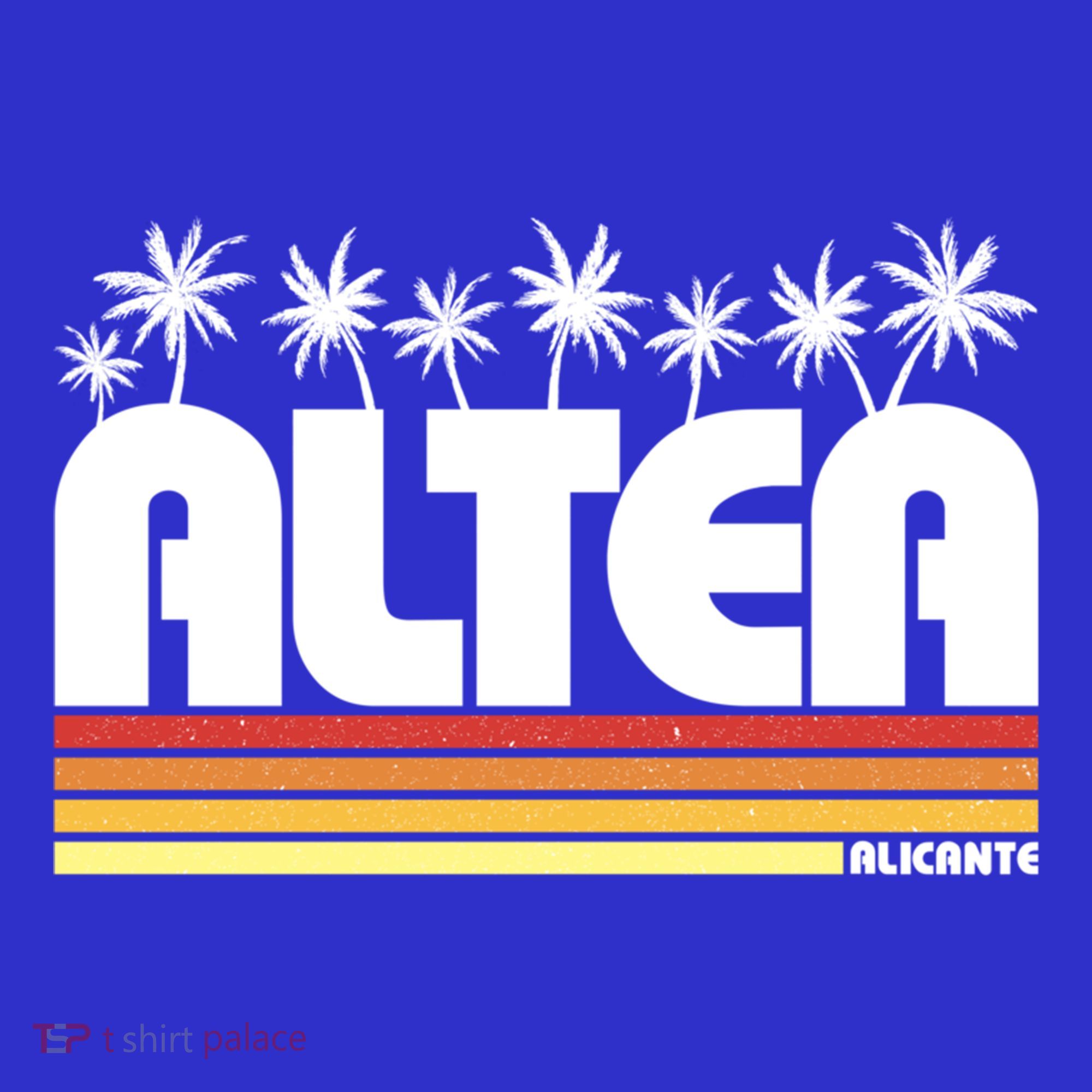 Altea Alicante Spain Retro Tourism Gift Coaster