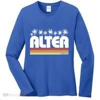 Altea Alicante Spain Retro Tourism Gift Women's Long Sleeve Shirt thumb 0