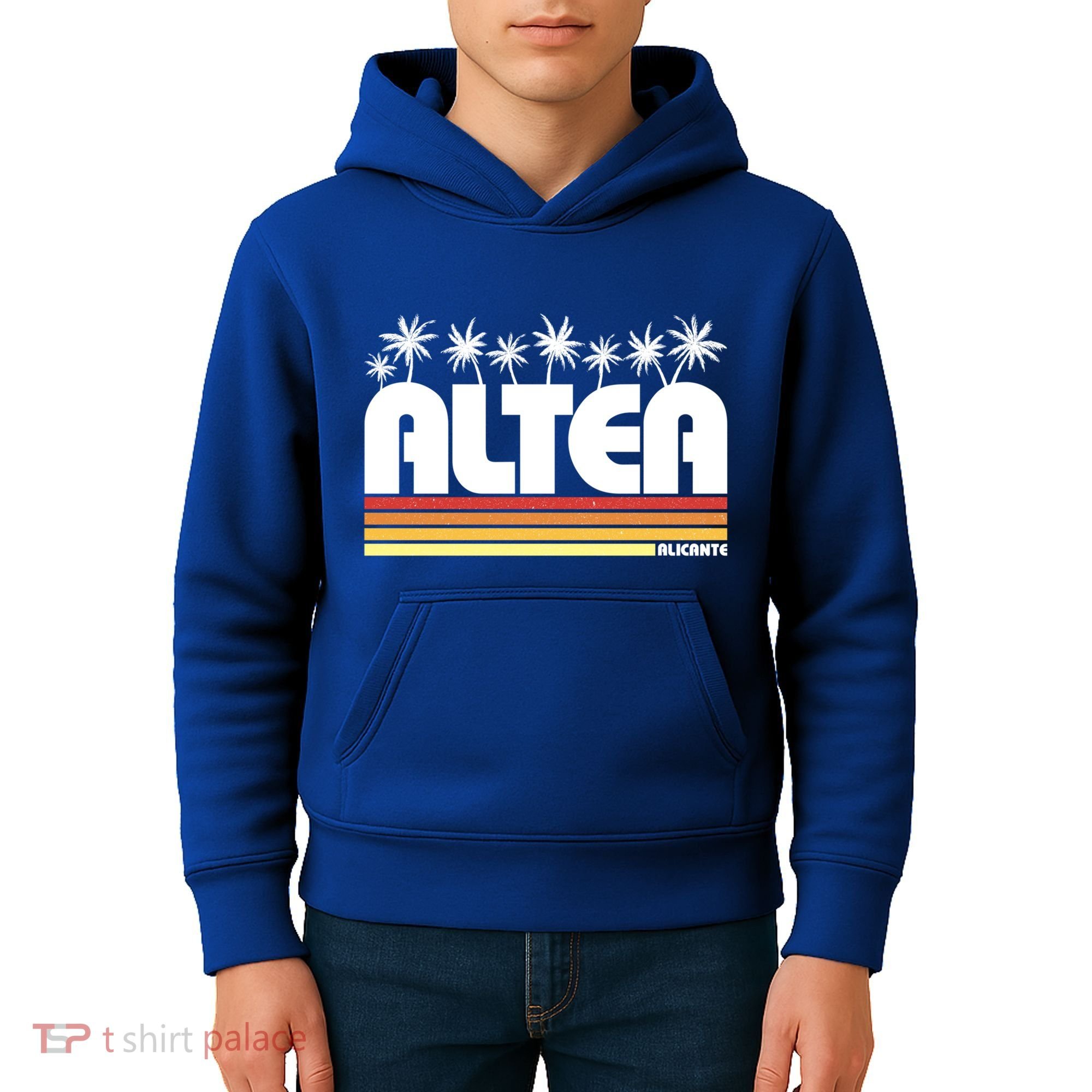 Altea Alicante Spain Retro Tourism Gift Kids Hoodie
