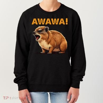 Awawa! Angry Screaming Hyrax Meme Retro Women's Sweatshirt