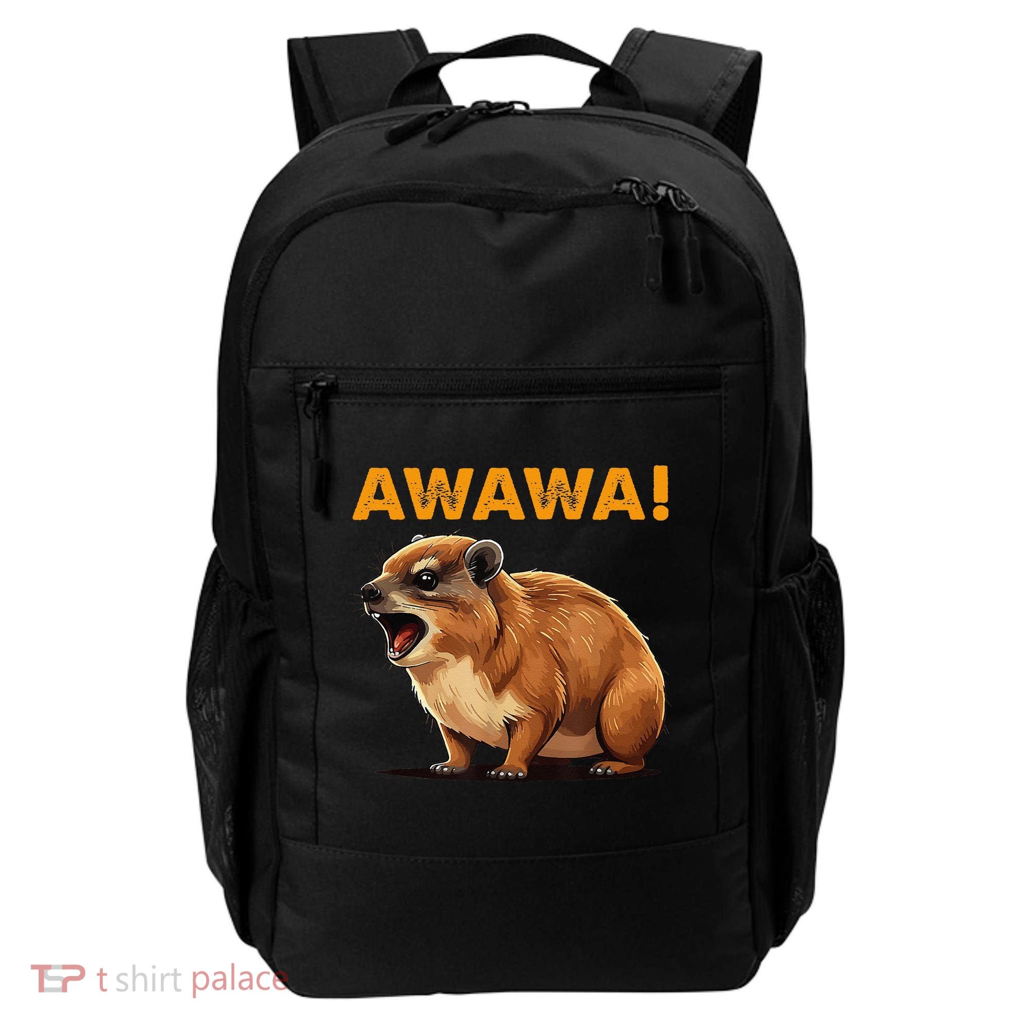 Awawa! Angry Screaming Hyrax Meme Retro Backpack