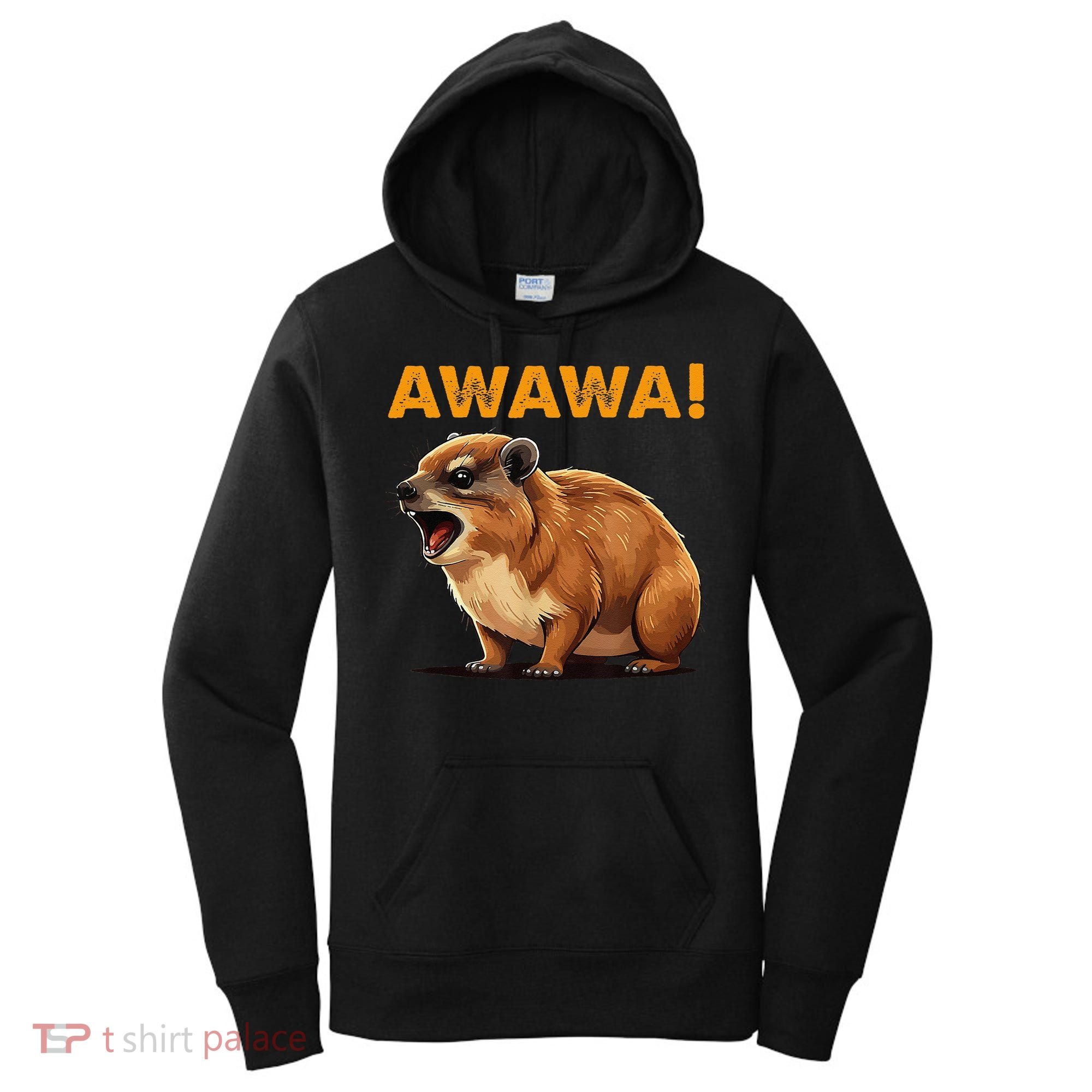 Awawa! Angry Screaming Hyrax Meme Retro Women's Hoodie
