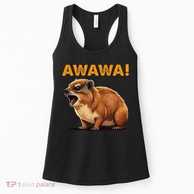 Awawa! Angry Screaming Hyrax Meme Retro Women's Tank Top