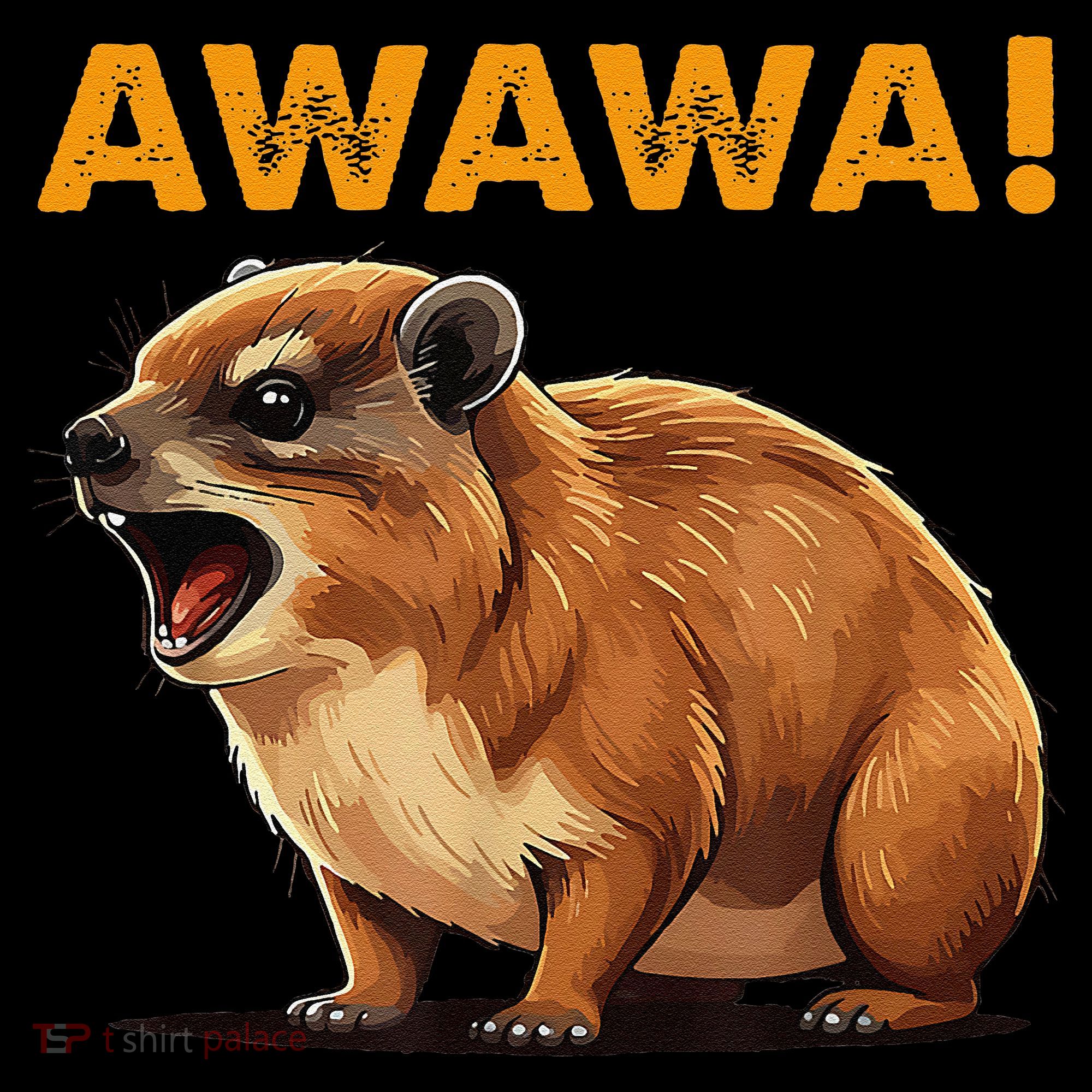 Awawa! Angry Screaming Hyrax Meme Retro Women's Tank Top