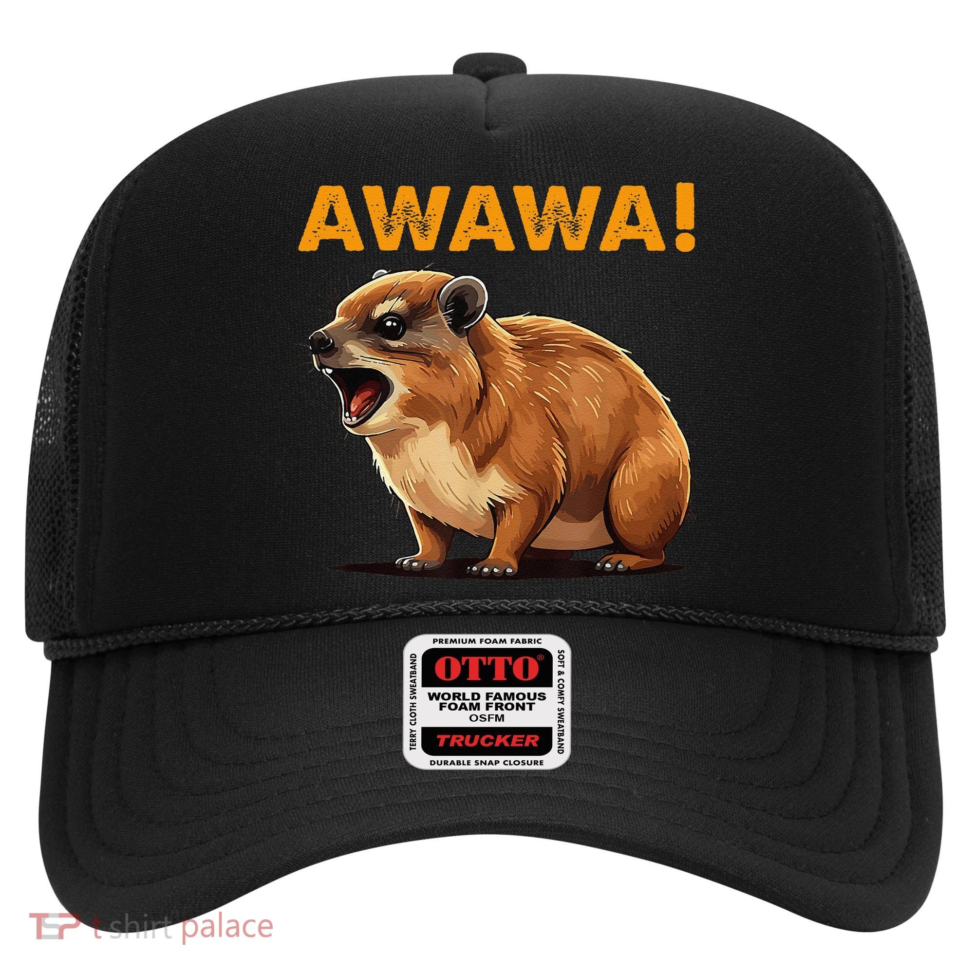 Awawa! Angry Screaming Hyrax Meme Retro Hat
