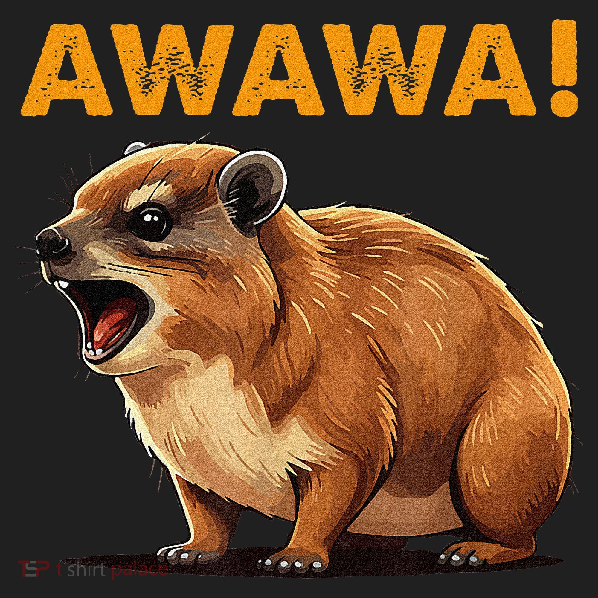 Awawa! Angry Screaming Hyrax Meme Retro Hat
