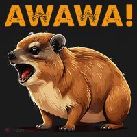 Awawa! Angry Screaming Hyrax Meme Retro Toddler Hoodie thumb 2