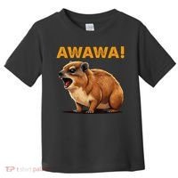 Awawa! Angry Screaming Hyrax Meme Retro Toddler T-Shirt thumb 0