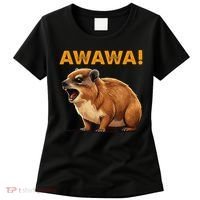 Awawa! Angry Screaming Hyrax Meme Retro Women's T-Shirt thumb 0