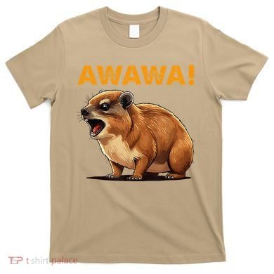 Awawa! Angry Screaming Hyrax Meme Retro T-Shirt