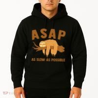 Asap As Slow As Possible Sloth Lover Hoodie thumb 2