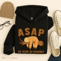 Asap As Slow As Possible Sloth Lover Hoodie thumb 4