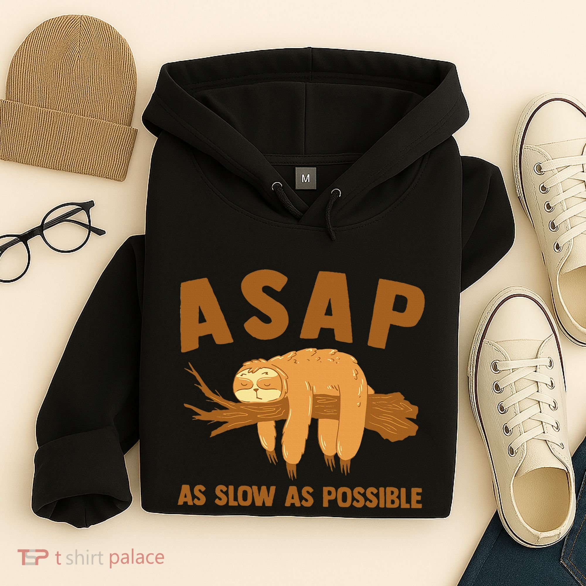 Asap As Slow As Possible Sloth Lover Hoodie