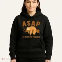 Asap As Slow As Possible Sloth Lover Hoodie thumb 5