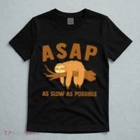 Asap As Slow As Possible Sloth Lover T-Shirt thumb 5