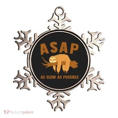 Asap As Slow As Possible Sloth Lover Ornament