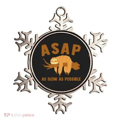 Asap As Slow As Possible Sloth Lover Ornament