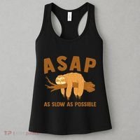 Asap As Slow As Possible Sloth Lover Women's Tank Top thumb 3