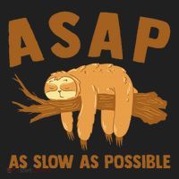 Asap As Slow As Possible Sloth Lover Hat thumb 2