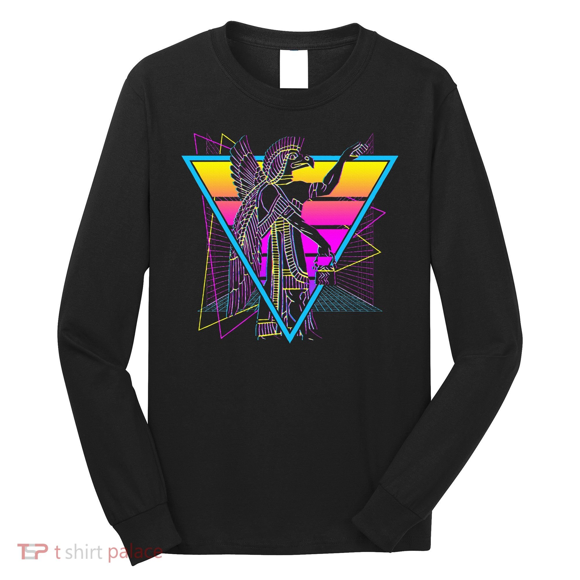 Anunnaki Ancient Sumerian Babylonian Assyrians Retro Long Sleeve Shirt