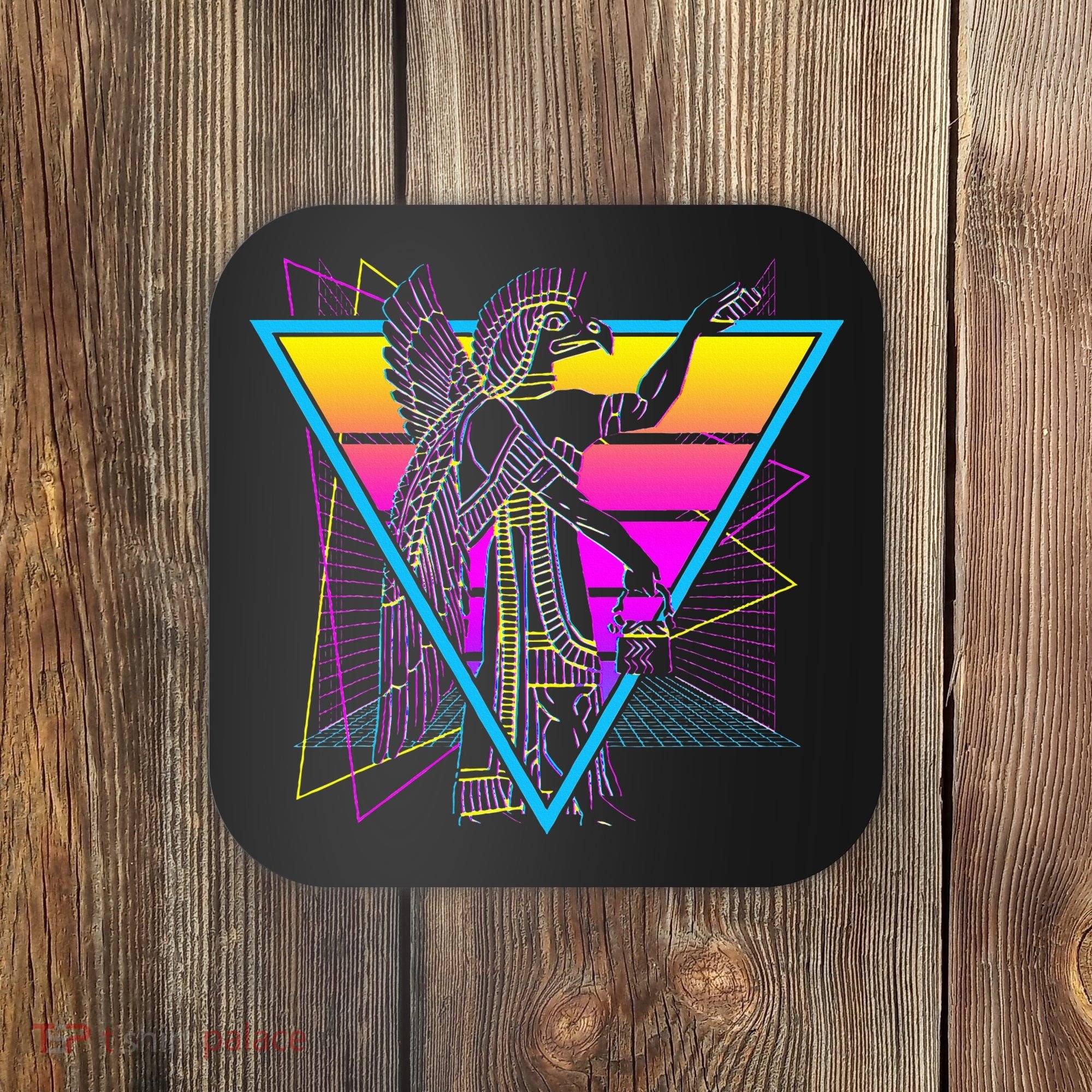 Anunnaki Ancient Sumerian Babylonian Assyrians Retro Coaster