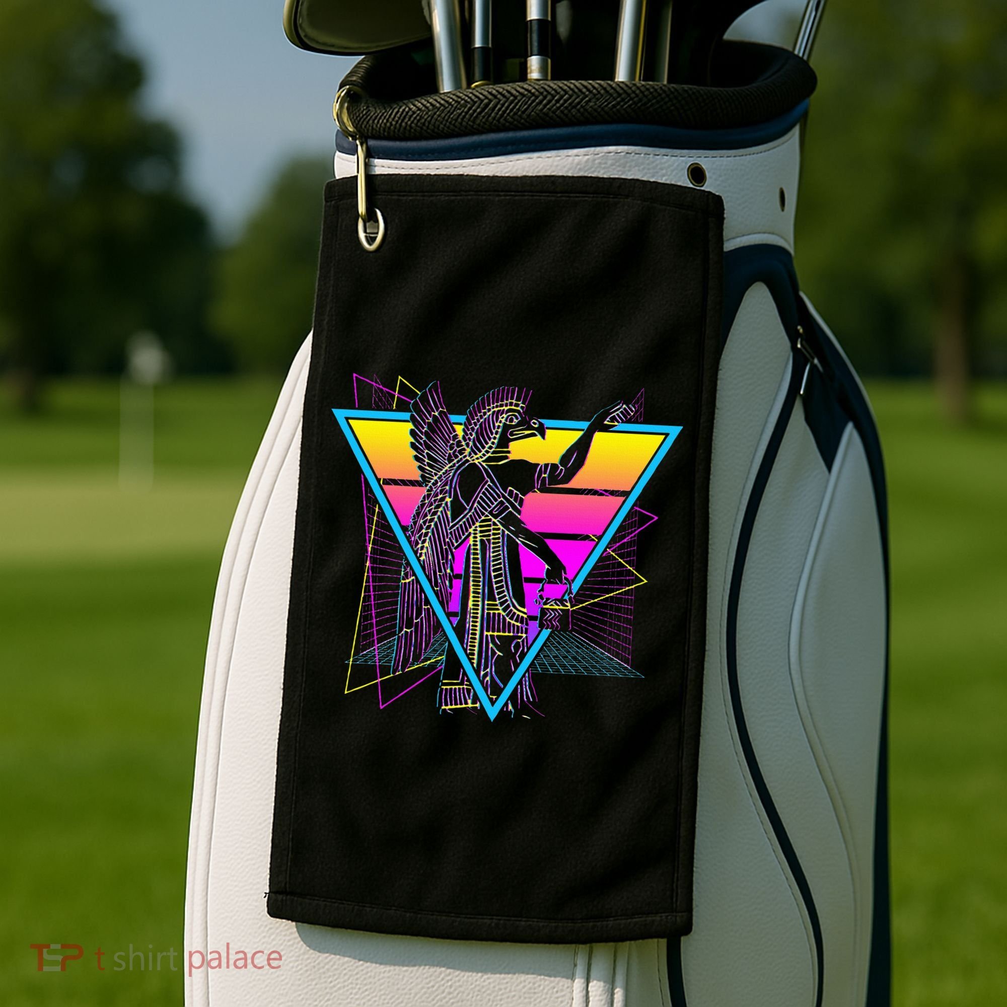 Anunnaki Ancient Sumerian Babylonian Assyrians Retro Golf Towel
