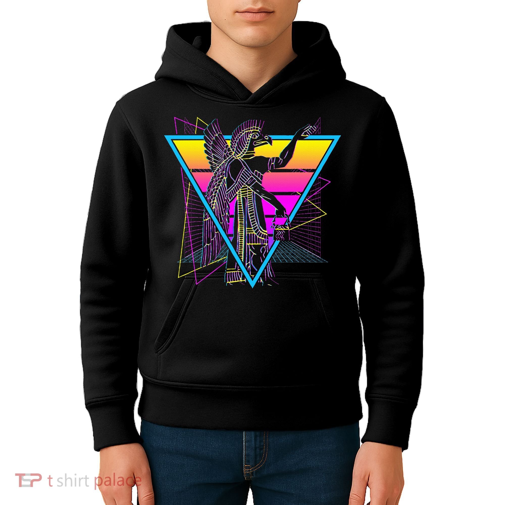 Anunnaki Ancient Sumerian Babylonian Assyrians Retro Kids Hoodie