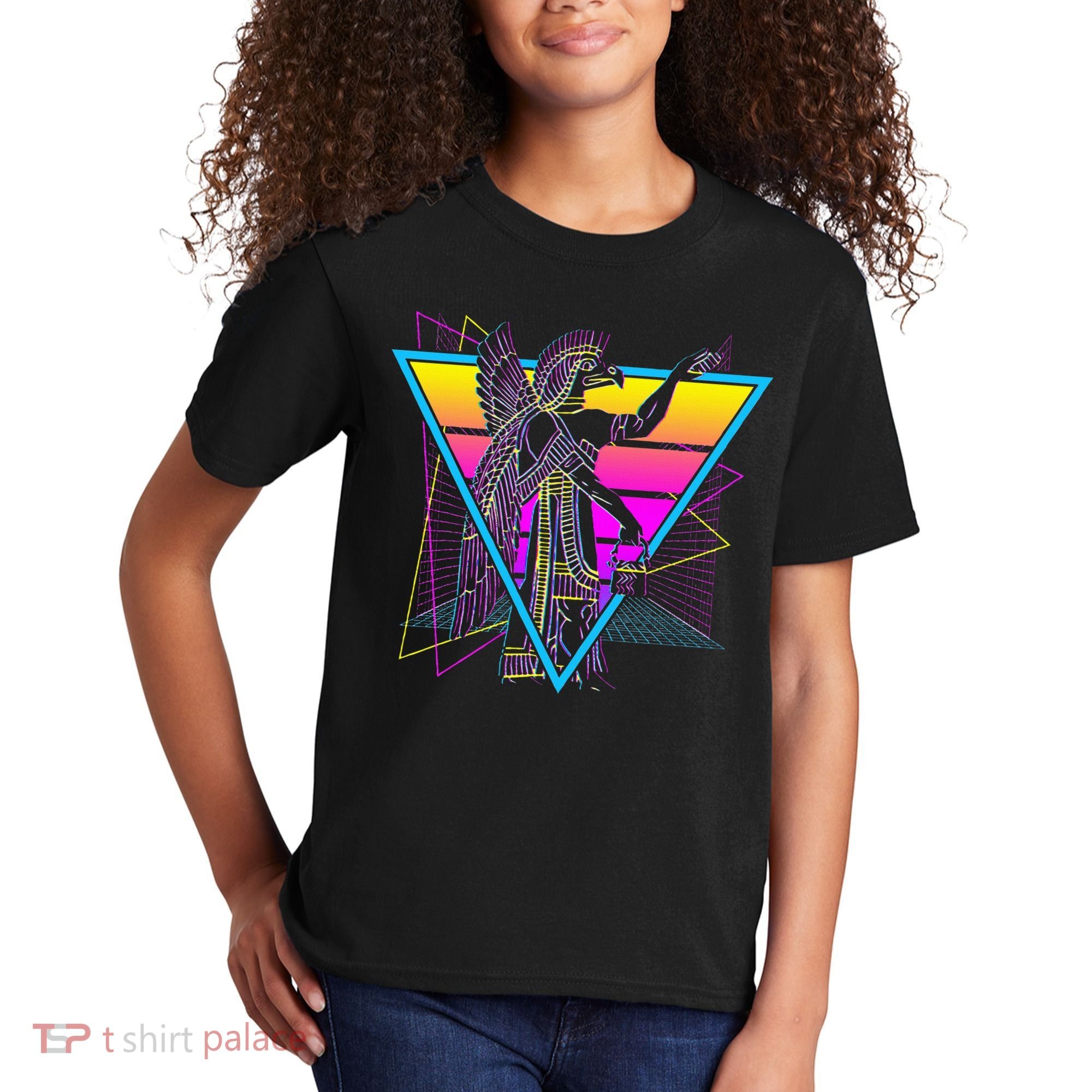 Anunnaki Ancient Sumerian Babylonian Assyrians Retro Kids T-Shirt