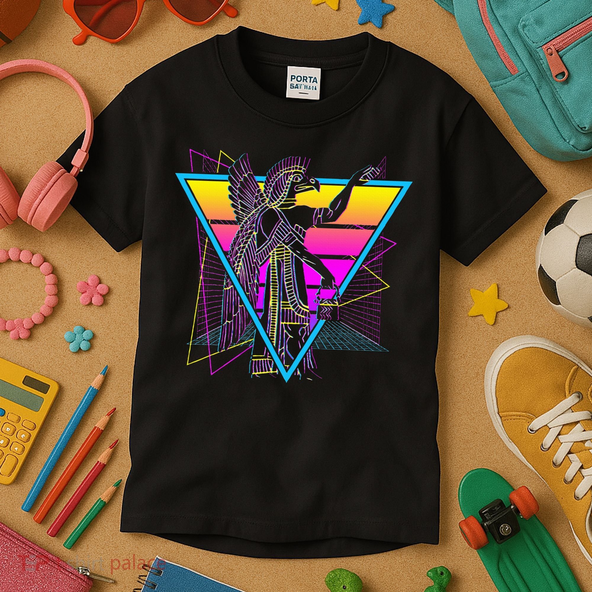 Anunnaki Ancient Sumerian Babylonian Assyrians Retro Kids T-Shirt