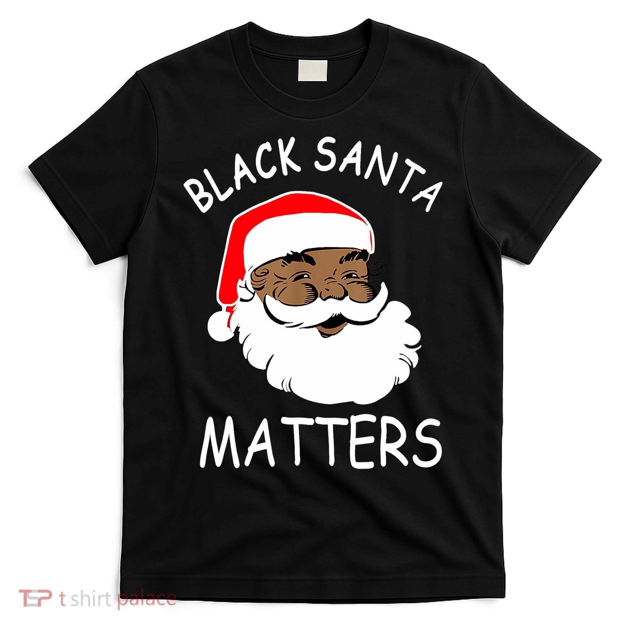 African American Santa Black Matters Christmas Pajama Family T-Shirt