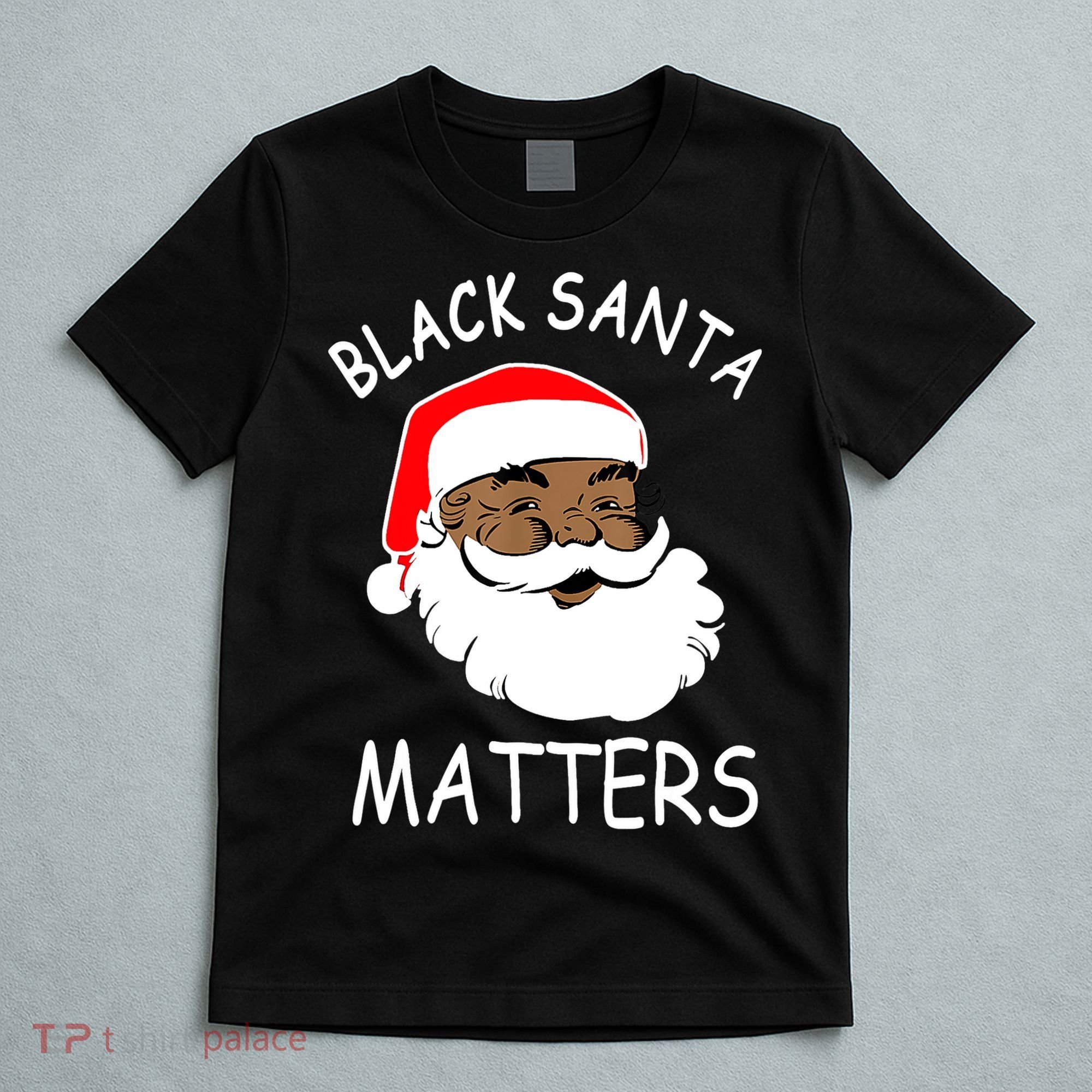 African American Santa Black Matters Christmas Pajama Family T-Shirt