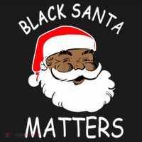 African American Santa Black Matters Christmas Pajama Family T-Shirt thumb 7
