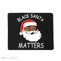 African American Santa Black Matters Christmas Pajama Family Mousepad thumb 0