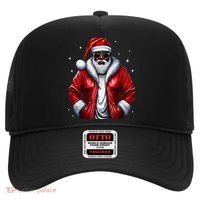 African American Santa Christmas Pajama Cool Black Xmas Hat thumb 0