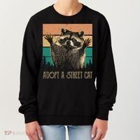 Adopt A S.T.R.E.E.T Cat Classic Arts Possum Raccoons Lover Animal Women's Sweatshirt thumb 0