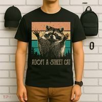 Adopt A S.T.R.E.E.T Cat Classic Arts Possum Raccoons Lover Animal T-Shirt thumb 6