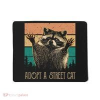 Adopt A S.T.R.E.E.T Cat Classic Arts Possum Raccoons Lover Animal Mousepad thumb 0