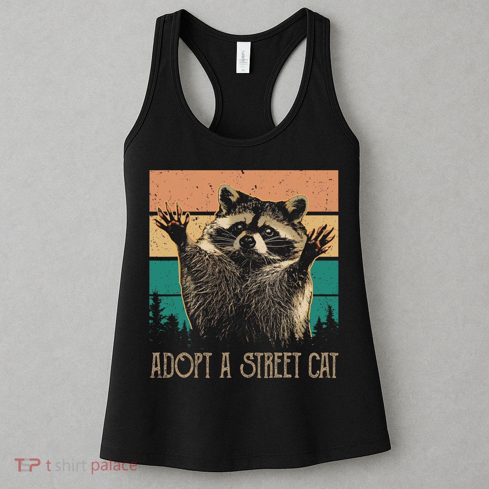 Adopt A S.T.R.E.E.T Cat Classic Arts Possum Raccoons Lover Animal Women's Tank Top