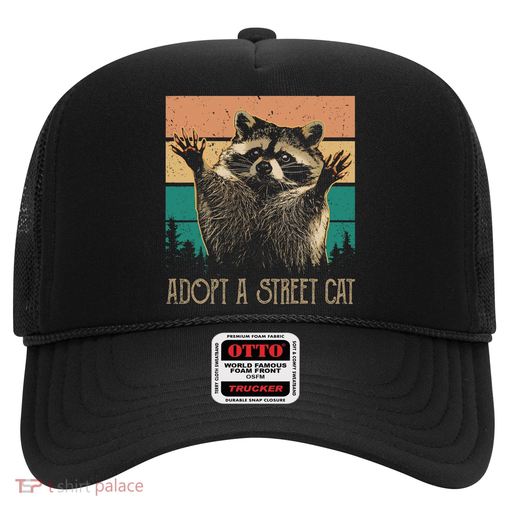 Adopt A S.T.R.E.E.T Cat Classic Arts Possum Raccoons Lover Animal Hat