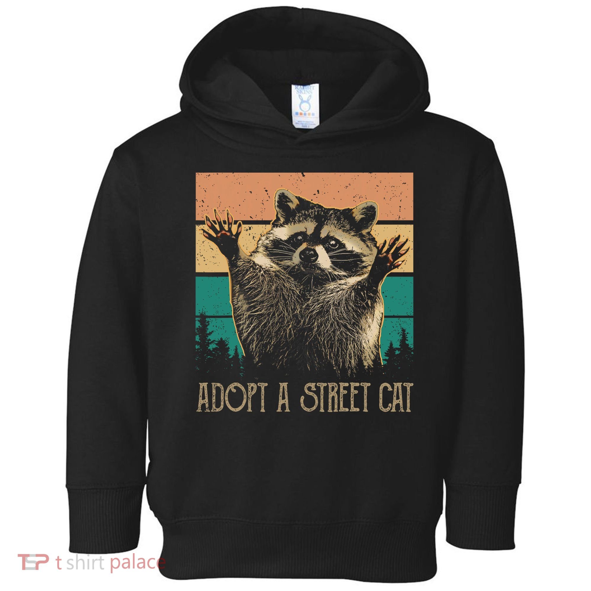 Adopt A S.T.R.E.E.T Cat Classic Arts Possum Raccoons Lover Animal Toddler Hoodie
