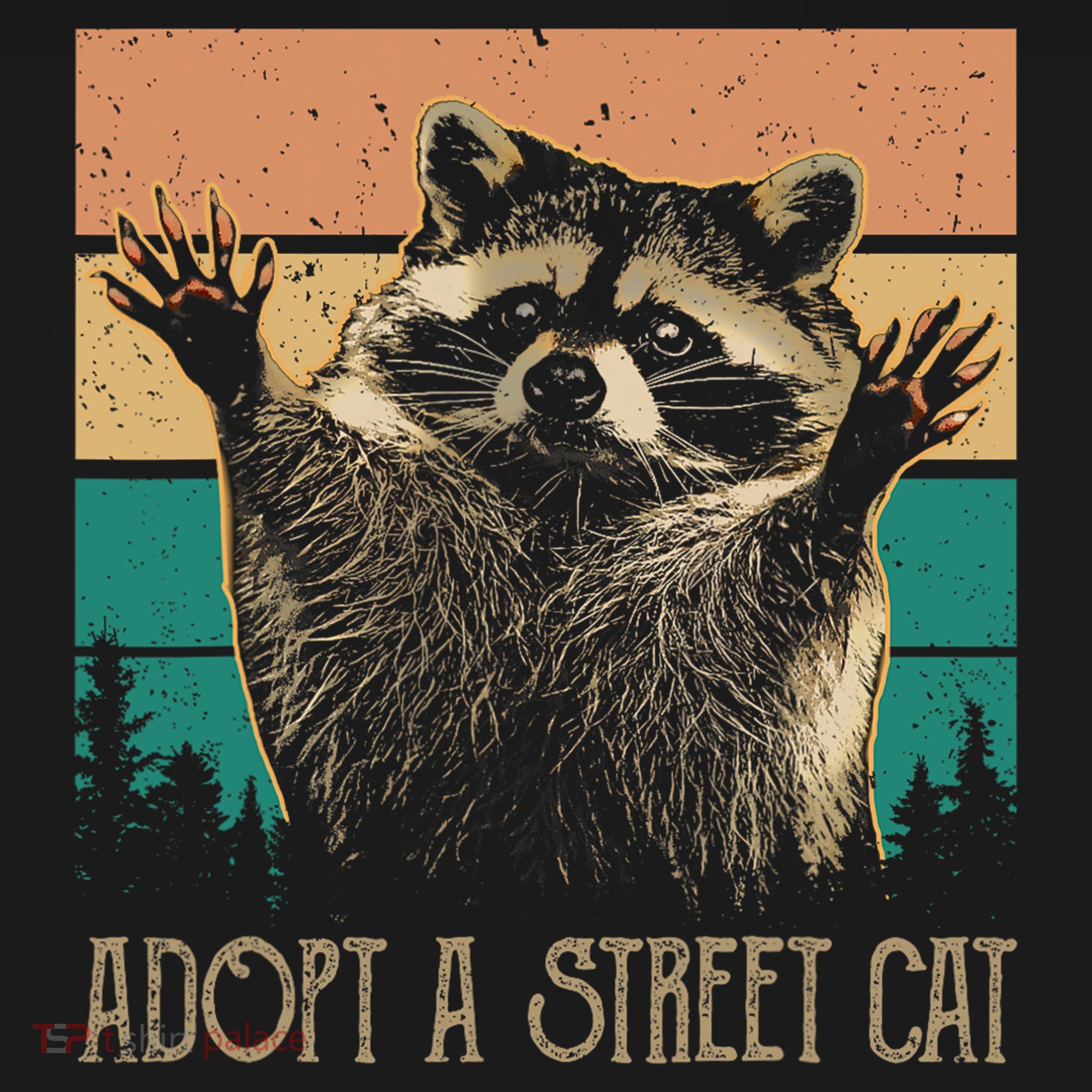 Adopt A S.T.R.E.E.T Cat Classic Arts Possum Raccoons Lover Animal Toddler Hoodie