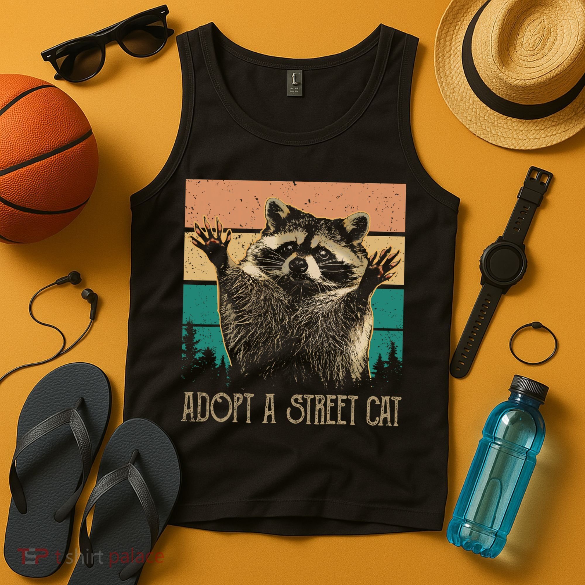 Adopt A S.T.R.E.E.T Cat Classic Arts Possum Raccoons Lover Animal Tank Top