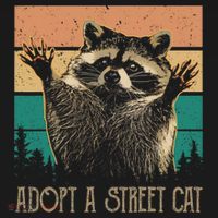 Adopt A S.T.R.E.E.T Cat Classic Arts Possum Raccoons Lover Animal Women's Long Sleeve Shirt thumb 2