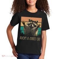 Adopt A S.T.R.E.E.T Cat Classic Arts Possum Raccoons Lover Animal Kids T-Shirt thumb 2